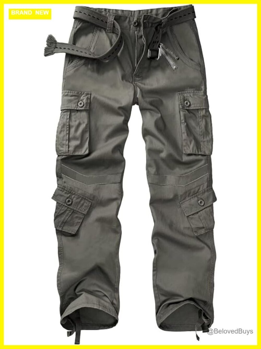 Women's Casual Combat Cargo Pants, Cotton Multi Pocket Work Pants